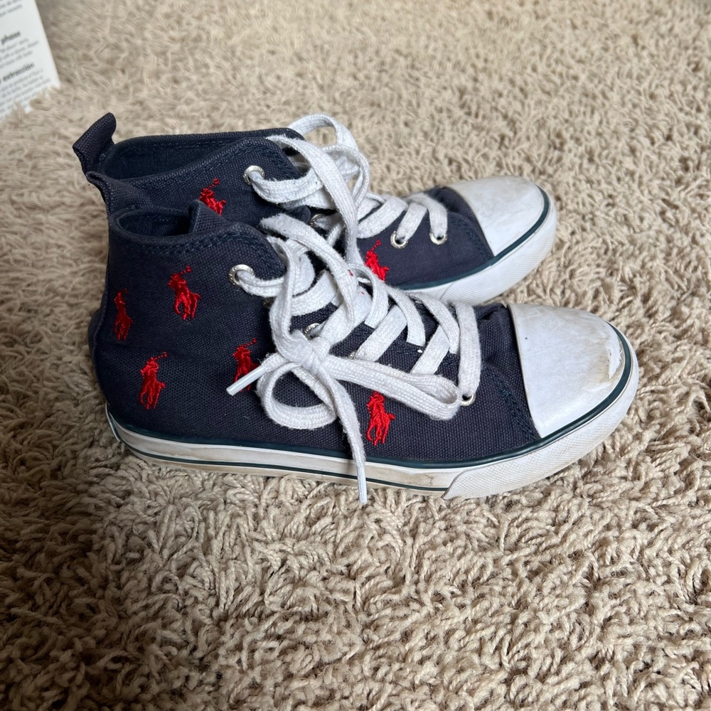 Polo by Ralph Lauren Kids' Navy and Red High-Tops